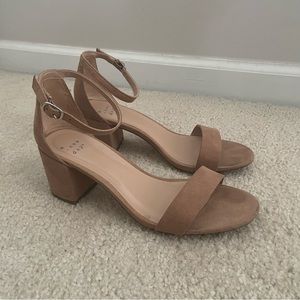 A New Day tan heel sandals